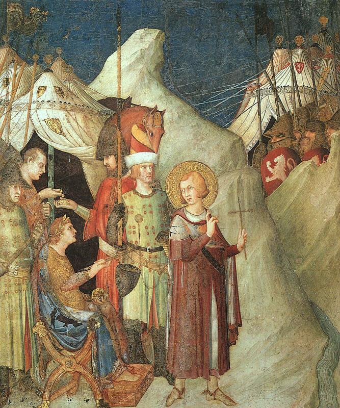Simone Martini St.Martin Renouncing the Sword Spain oil painting art